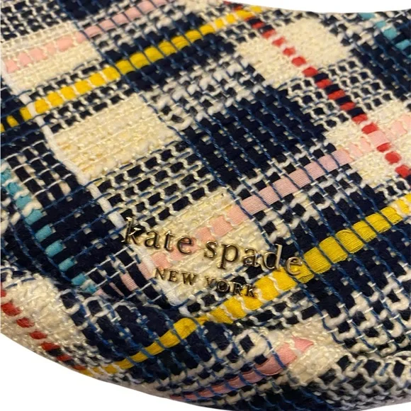 Kate Spade Smile Plaid Tweed Small Crossbody - Picture 3 of 15